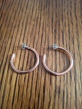 Earrings Native Copper Hoops